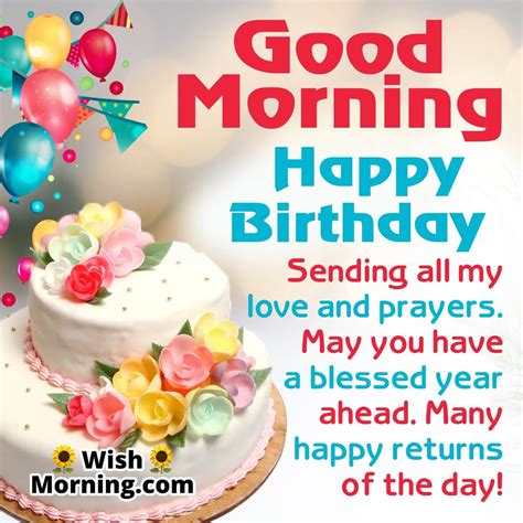 good morning happy birthday images